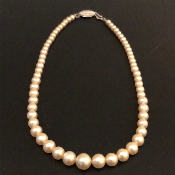 VINTAGE 1950’s RETRO CULTURED PEARL CHOKER - Picture 6 of 14